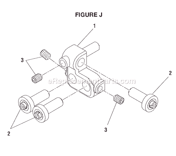 Page J Diagram and Parts List for BS1001SV  Ryobi Band Saw