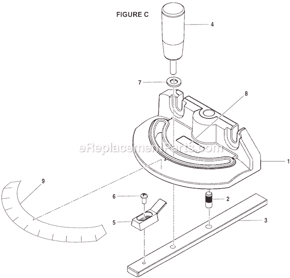 Page C Diagram and Parts List for BS902  Ryobi Band Saw