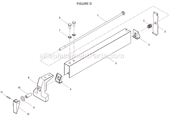 Page D Diagram and Parts List for BS902  Ryobi Band Saw