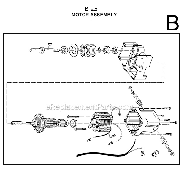 Page B Diagram and Parts List for BT3000  Ryobi Table Saw