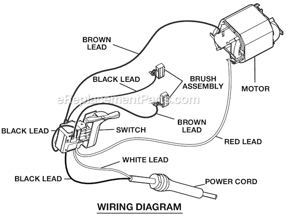 Page B Diagram and Parts List for D551H  Ryobi Hammer Drill