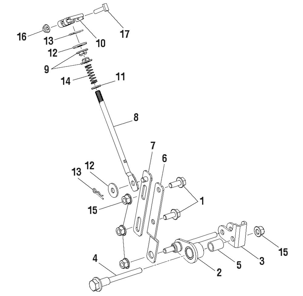 Figure E (Parking Brake Assembly) Diagram and Parts List for RY 48112 (Rev 01)(099749011)(2018-02) Ryobi Lawn Tractor
