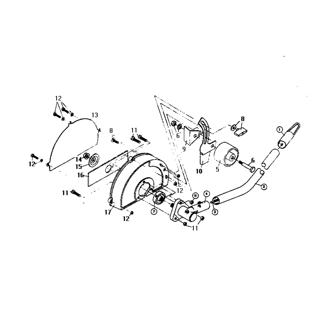 Replacement Parts Diagram and Parts List for LE720RSERIAL301067079ANDUP  Ryobi Edger