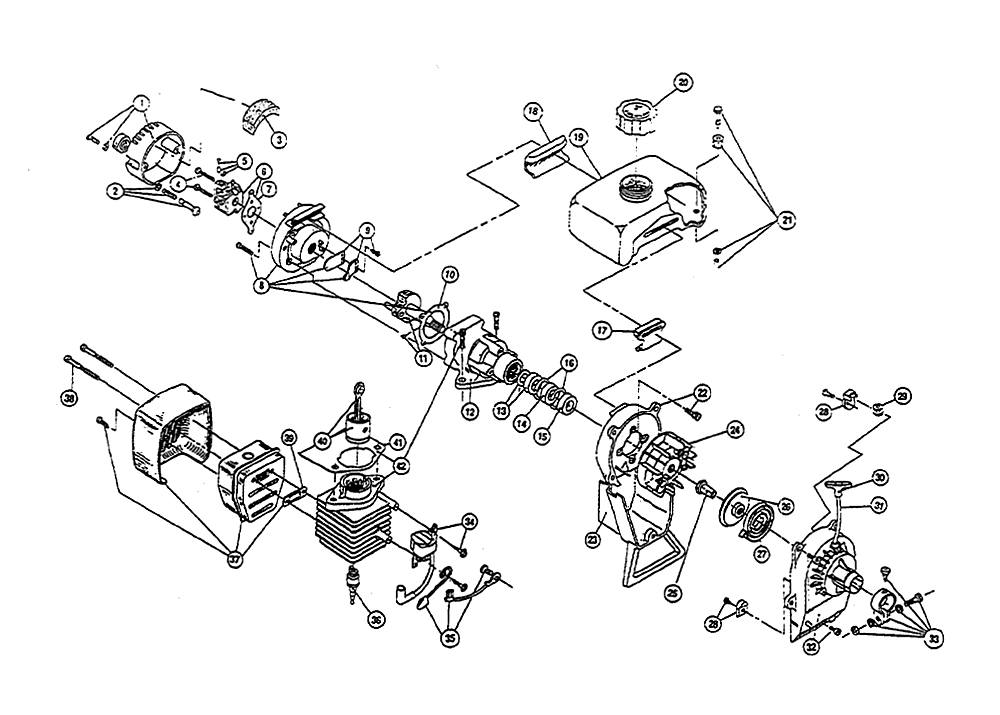 Fig-0 Diagram and Parts List for IDC364-1 009129201-110025000 Ryobi Trimmer