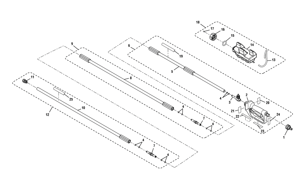 Fig-0 Diagram and Parts List for AP31050D  Ryobi Miscellaneous