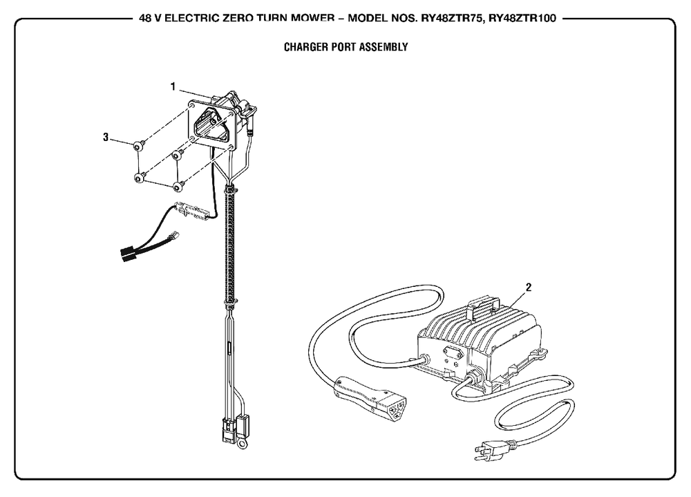 Figure M Diagram and Parts List for RY 48ZTR75 (Rev 01)(099749015)(2019-05) Ryobi Lawn Tractor