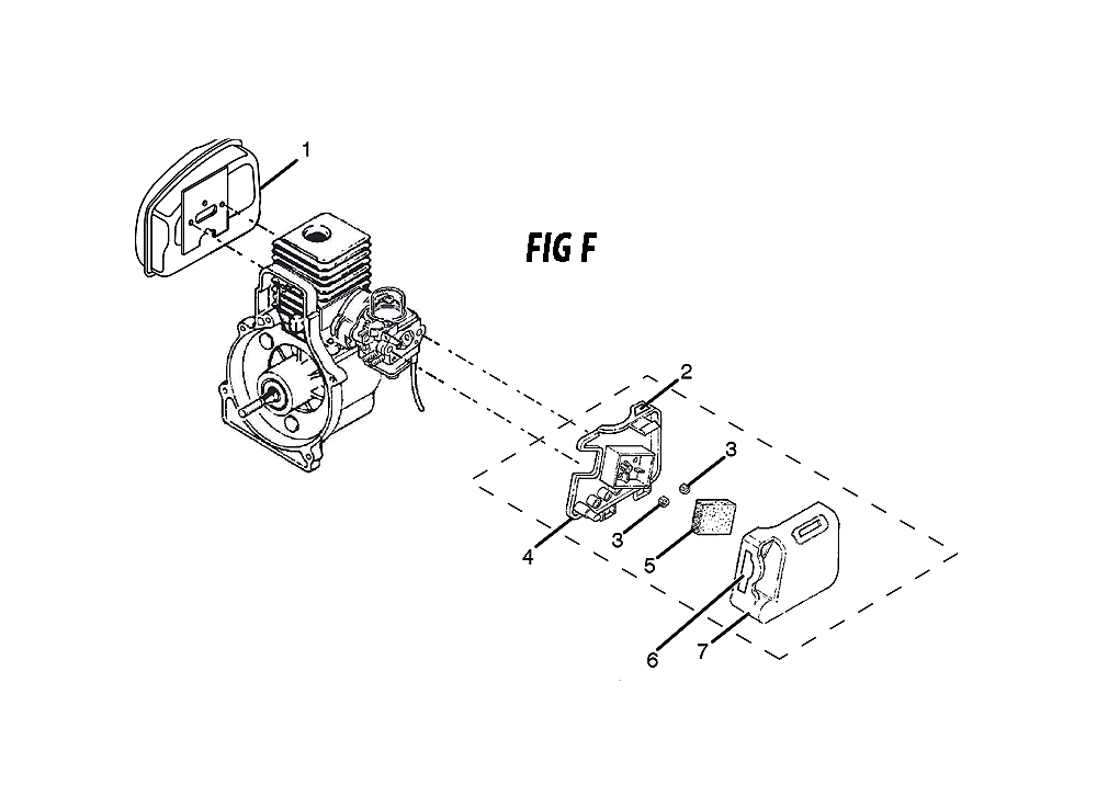 Fig-3 Diagram and Parts List for UT70005  Ryobi Trimmer