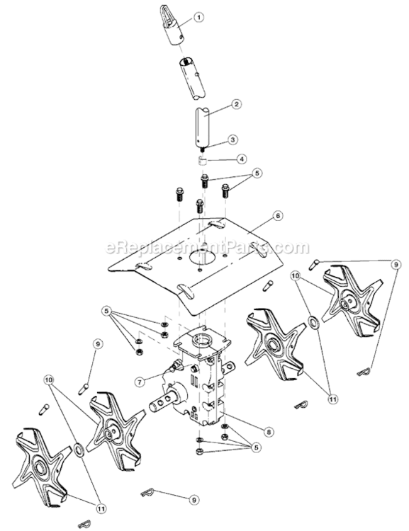 Page A Diagram and Parts List for GC720R 41AJGC-A034 Ryobi Leaf Blower / Vacuum