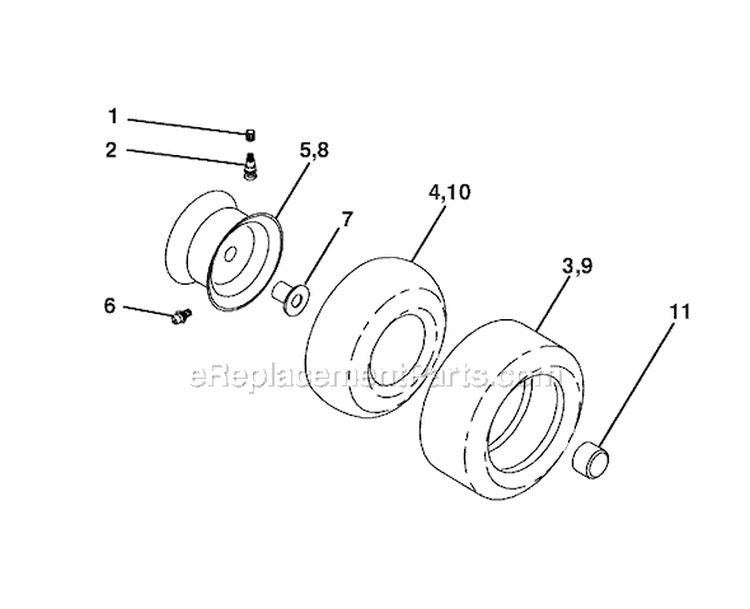 Page I Diagram and Parts List for HDK19H42 96016000400 Ryobi Lawn Tractor