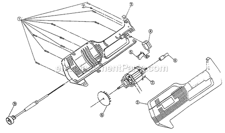 Page A Diagram and Parts List for 110 IDC  912099001-004017000 Ryobi Trimmer