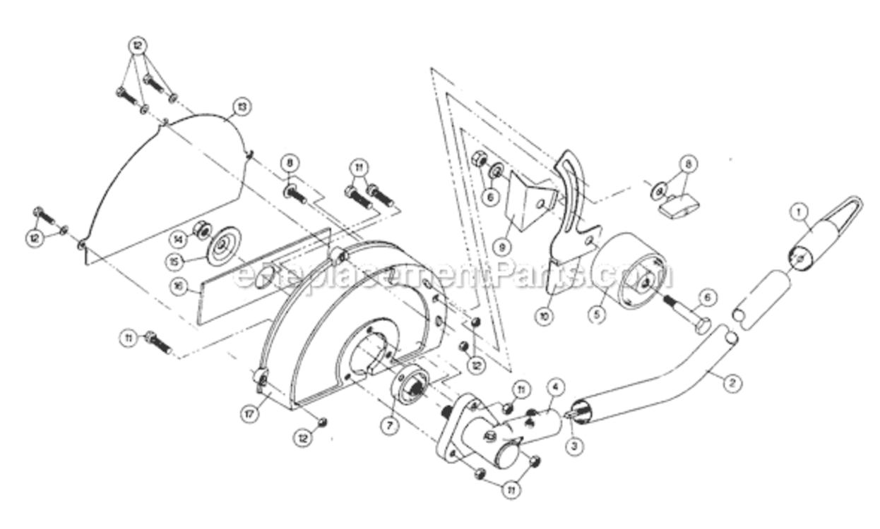 Page A Diagram and Parts List for LE720TP  Ryobi Edger