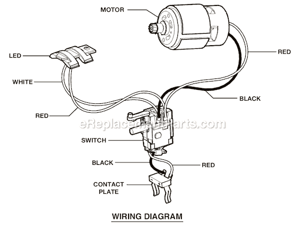 Page B Diagram and Parts List for P250  Ryobi Cordless Drill