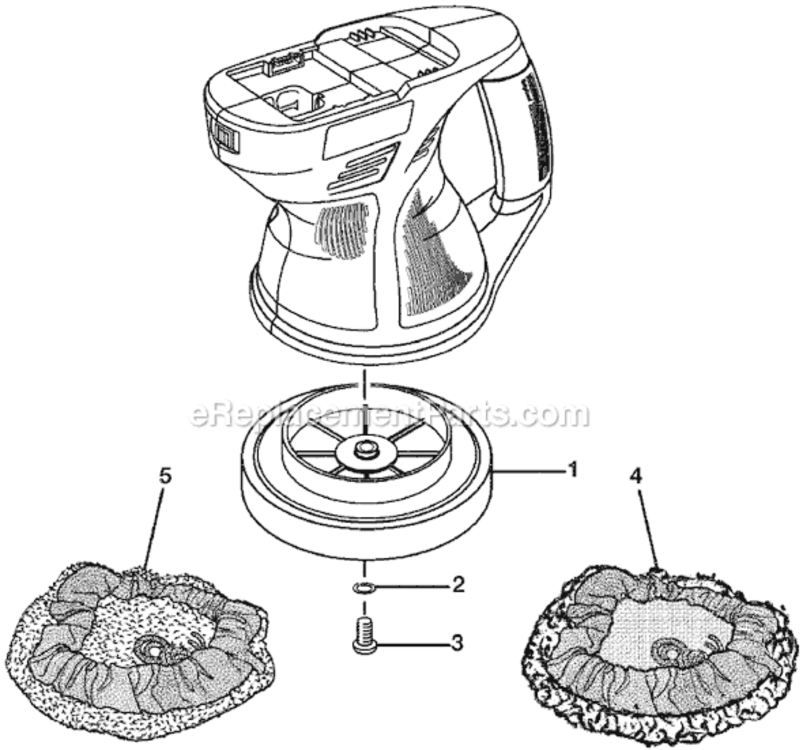 Page A Diagram and Parts List for P430  Ryobi Sander Polisher