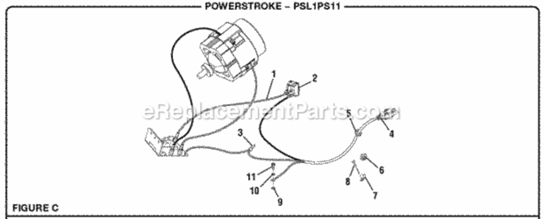 Page C Diagram and Parts List for PSL1PS11  Ryobi Paint Sprayer