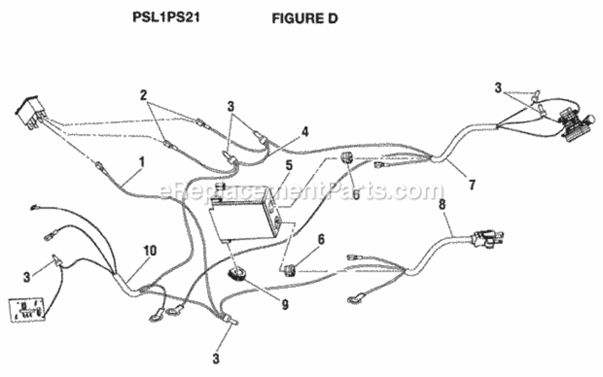 Page D Diagram and Parts List for PSL1PS21  Ryobi Paint Sprayer