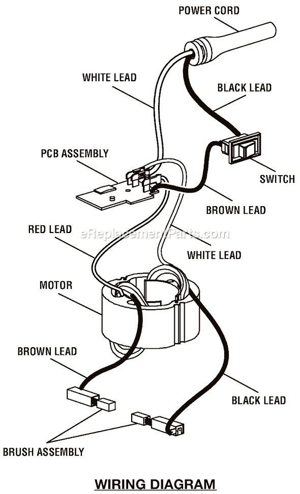 Page C Diagram and Parts List for R163K  Ryobi Router