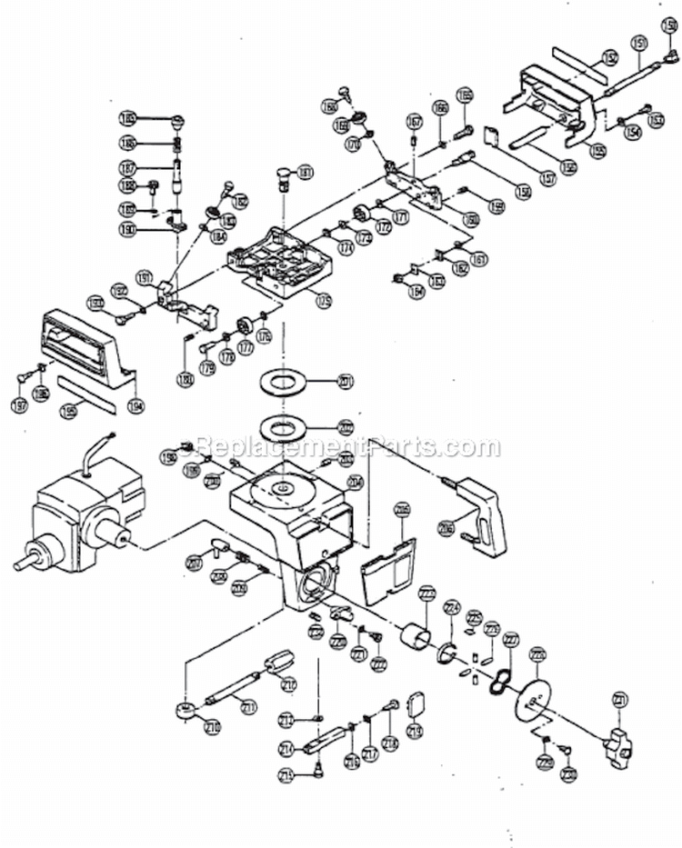 Page C Diagram and Parts List for RA-2500  Ryobi Miter Saw