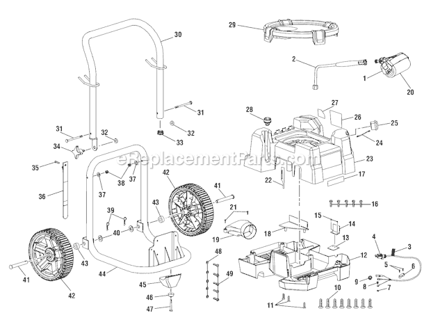 Page A Diagram and Parts List for RAP200B  Ryobi Paint Sprayer