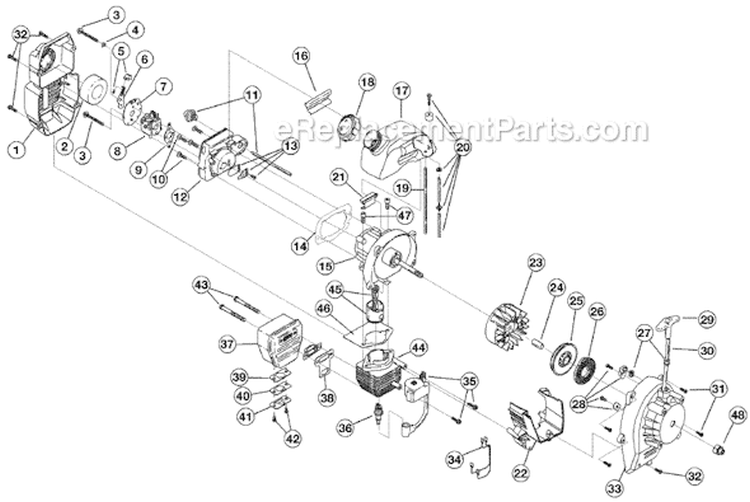Page A Diagram and Parts List for RGBV3100 41BSGBPG734 Ryobi Leaf Blower / Vacuum