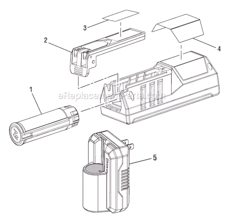 Page A Diagram and Parts List for RP4010  Ryobi Laser Level
