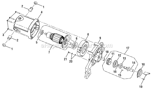 Page G Diagram and Parts List for RTS20  Ryobi Table Saw