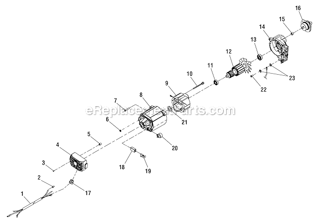 Page E Diagram and Parts List for RTS21  Ryobi Table Saw