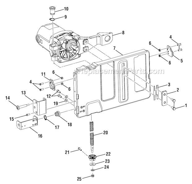 Page E Diagram and Parts List for RTS30  Ryobi Table Saw