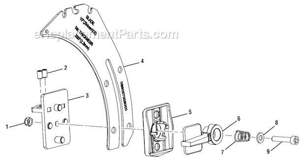 Page F Diagram and Parts List for RTS30  Ryobi Table Saw