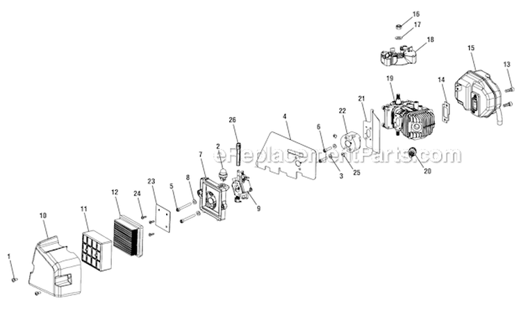 Page C Diagram and Parts List for RY08420  Ryobi Leaf Blower / Vacuum