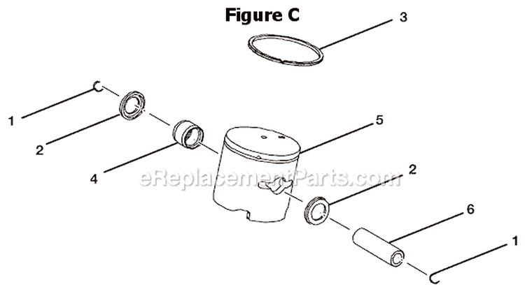 Page C Diagram and Parts List for RY08574  Ryobi Leaf Blower / Vacuum