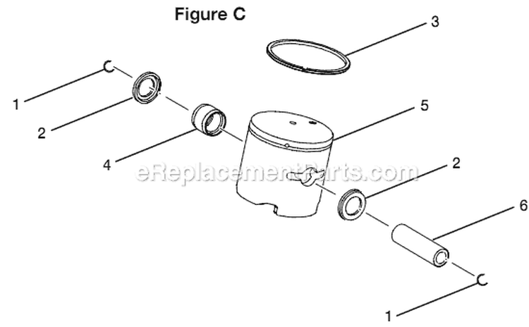 Page C Diagram and Parts List for RY08578  Ryobi Leaf Blower / Vacuum