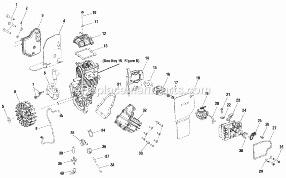 Page C Diagram and Parts List for RY09466A  Ryobi Leaf Blower / Vacuum