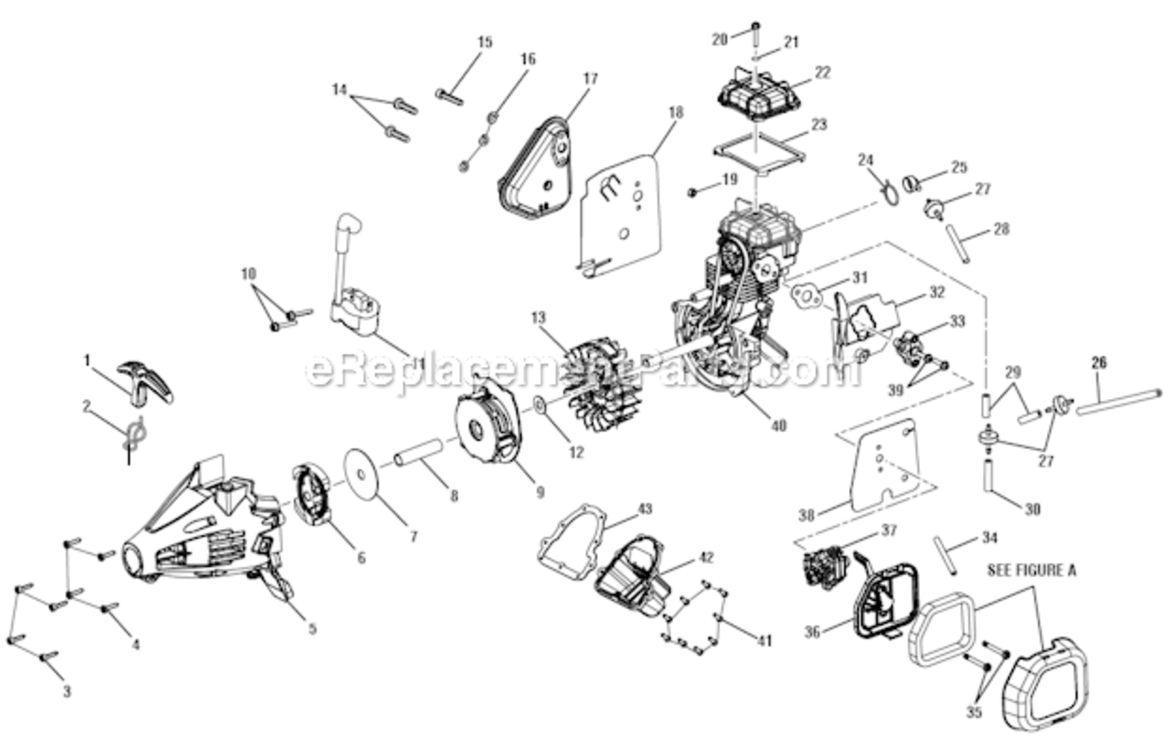 Page C Diagram and Parts List for RY13016  Ryobi Trimmer