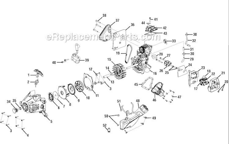 Page C Diagram and Parts List for RY13050A  Ryobi Edger