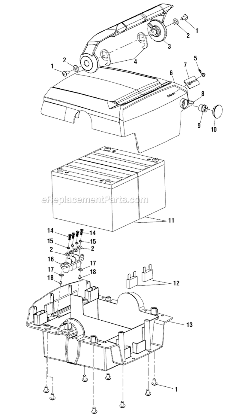 Page C Diagram and Parts List for RY14110  Ryobi Lawn Mower
