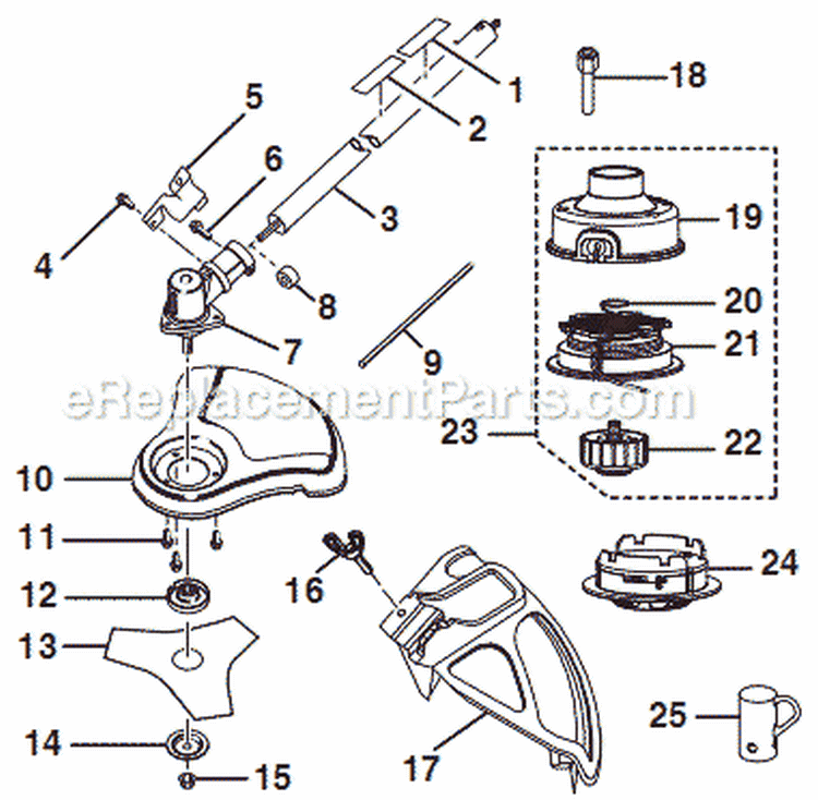 Page C Diagram and Parts List for RY26941  Ryobi Brush Cutter