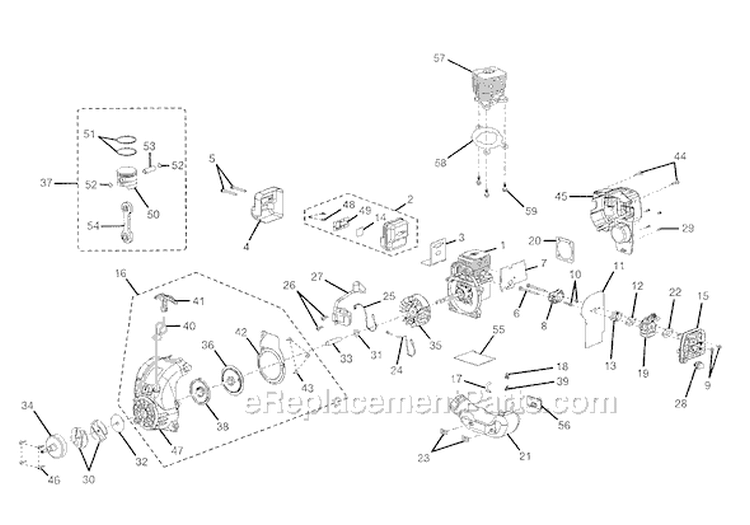 Page B Diagram and Parts List for RY30063  Ryobi Brush Cutter