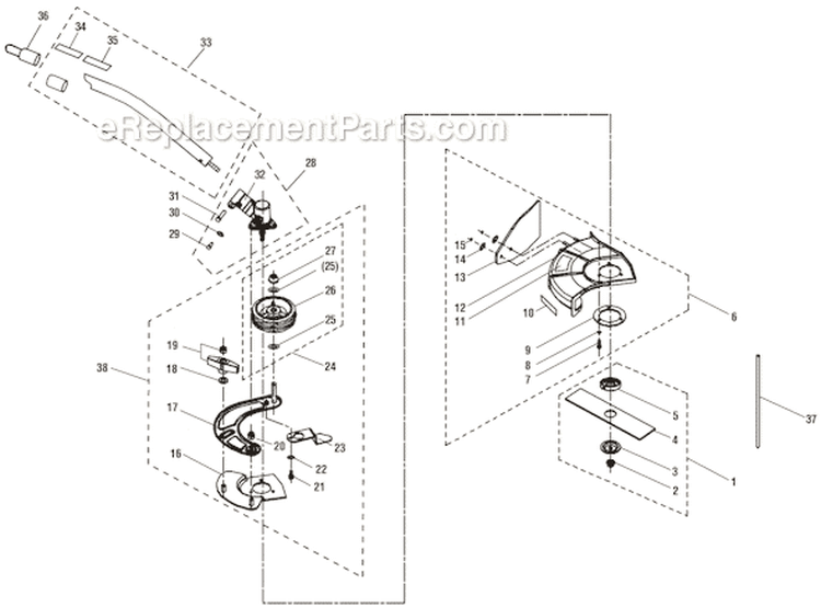 Page C Diagram and Parts List for RY30130  Ryobi Trimmer