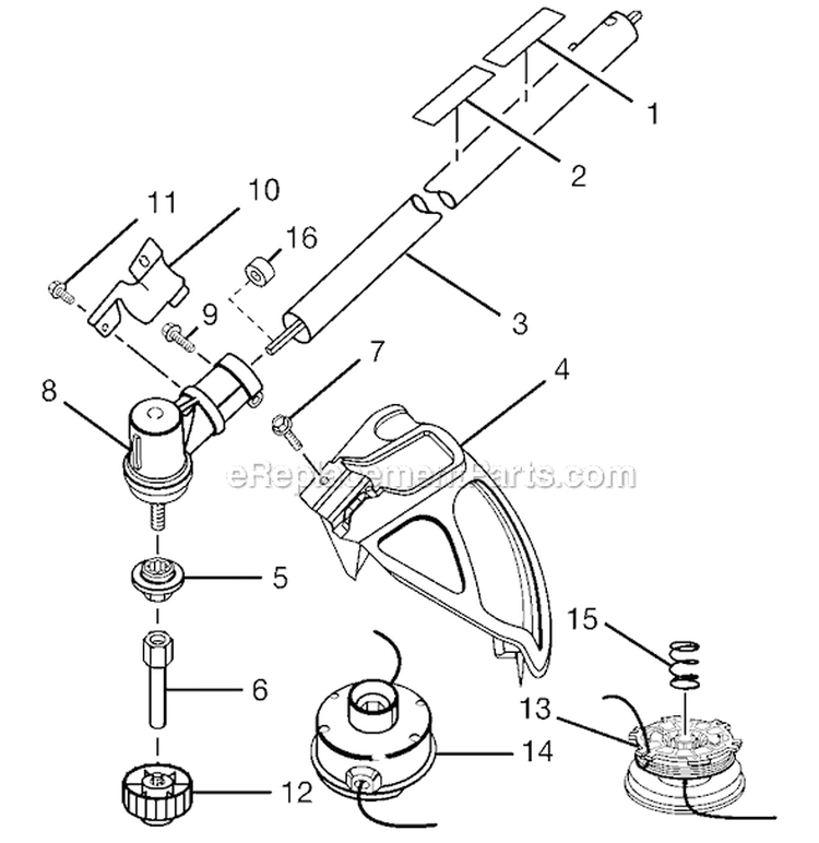 Page A Diagram and Parts List for RY30240B  Ryobi Trimmer
