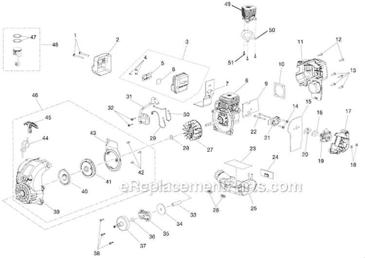 Page C Diagram and Parts List for RY30240B  Ryobi Trimmer
