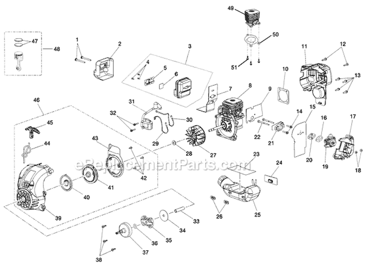 Page C Diagram and Parts List for RY30963  Ryobi Trimmer