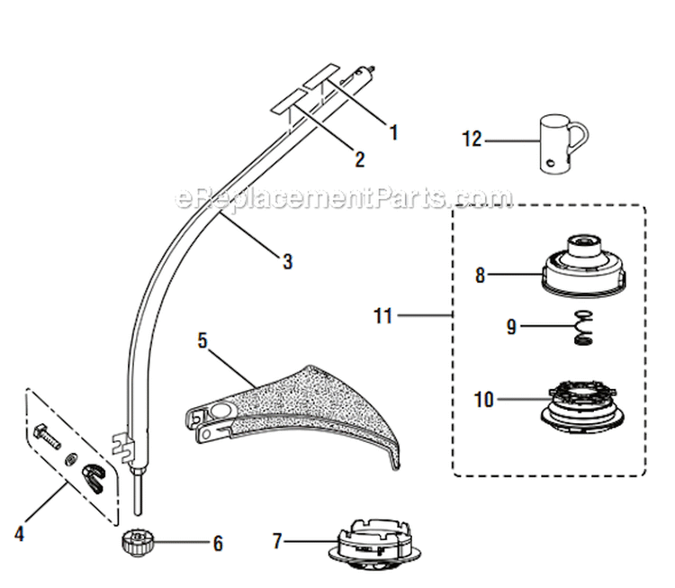 Page C Diagram and Parts List for RY34441  Ryobi Trimmer