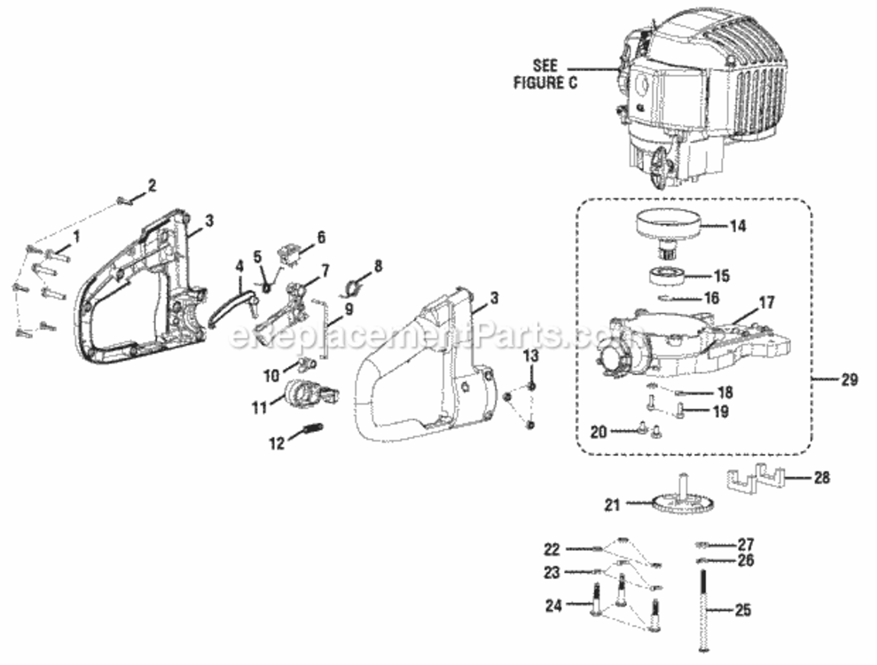 Page B Diagram and Parts List for RY39506  Ryobi Hedge Trimmer