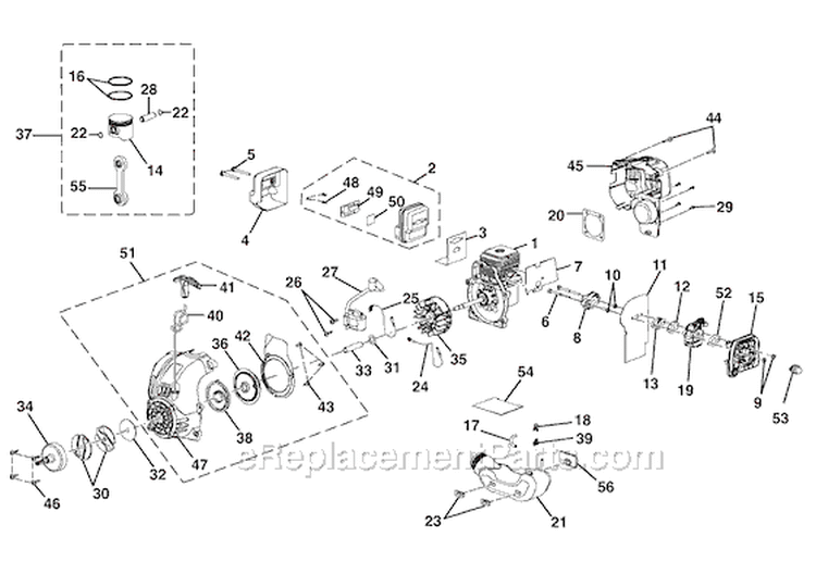 Page C Diagram and Parts List for RY52004  Ryobi Pole Saw