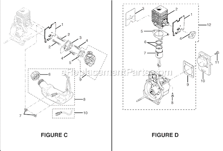 Page C Diagram and Parts List for RY70103A  Ryobi Trimmer