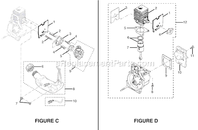 Page C Diagram and Parts List for RY70103  Ryobi Trimmer