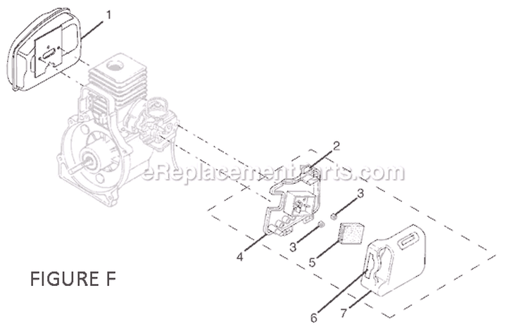 Page F Diagram and Parts List for RY70105  Ryobi Trimmer