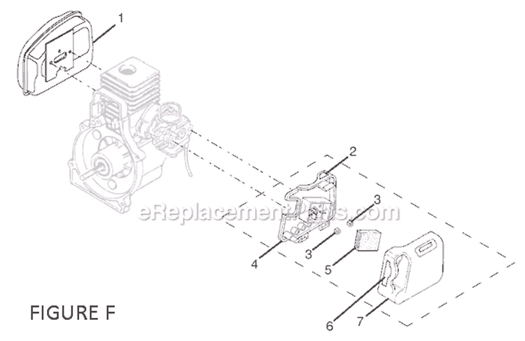 Page F Diagram and Parts List for RY70107A  Ryobi Trimmer