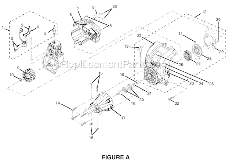 Page A Diagram and Parts List for RY70107  Ryobi Trimmer