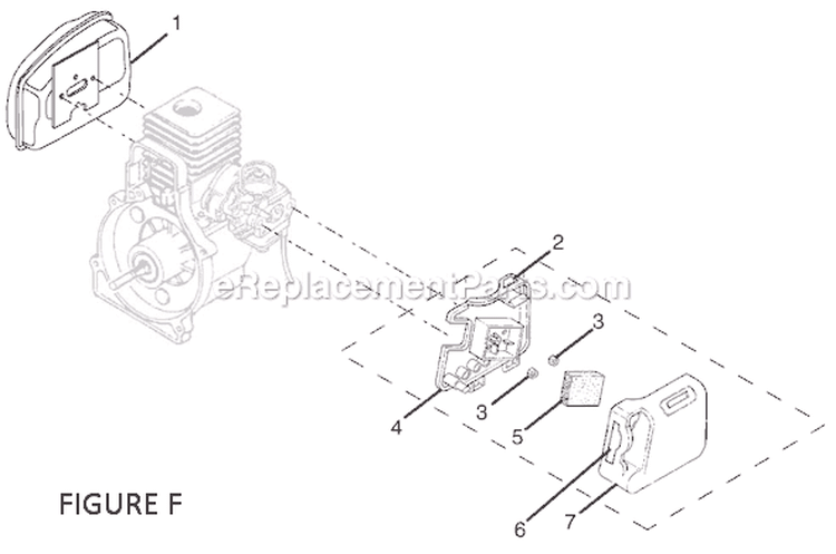Page F Diagram and Parts List for RY70113  Ryobi Trimmer
